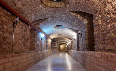 Obraz premium Istanbul, Turkey. November 24, 2024. A view from Historical Rumeli Inn in Taksim, Istanbul, Turkey