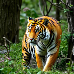Fototapeta premium bengal tiger in the nature