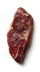 Fototapeta premium Food, Roast Beef, on White Background, Photo Realistic, Wallpaper, Cover and Screen for Smartphone, PC, Laptop, 9:16 and 16:9 Format