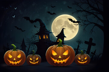 Fototapeta premium Haunted Halloween: Transform Your Home into a Spooky Haven