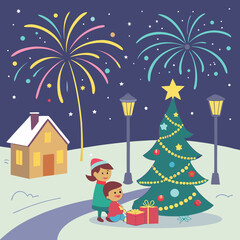 New Year's is the celebration of the end of one year and the beginning of the next. In the Gregorian calendar, New Year's Eve is celebrated on December 31, and New Year's Day is on January 1. 