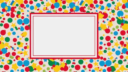 Festive Confetti Border Frame