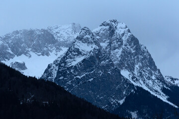 Waxenstein are the mountain peaks at the foot of the famous Zugspitze in Bavaria