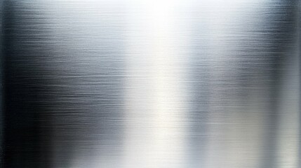 Fototapeta premium Plain metallic surface with brushed silver texture, sleek and modern minimalistic style,
