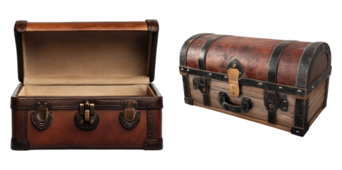 Glove box isolated on transparent background, Set of