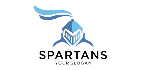 Fototapeta premium logo spartans gladiator icon vector