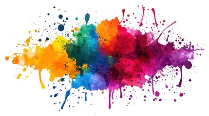 Fototapeta premium Vibrant Color Splash Abstract Art for Creative Backgrounds