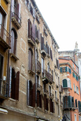 Fototapeta premium Charming Venetian Residential Building with Gothic Elements
