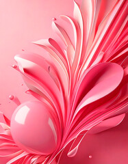 Ethereal Light Flow with Crystal Points, generative ai illustration