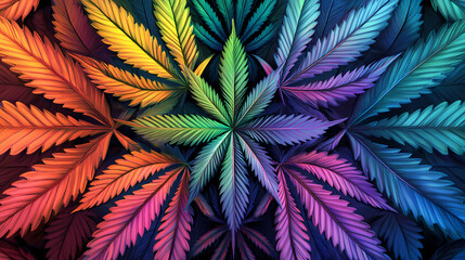 Fototapeta premium psychedelic cannabis