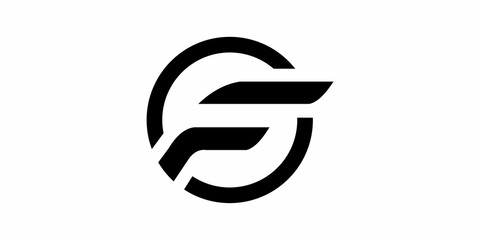 Obraz premium logo initials F icon vector