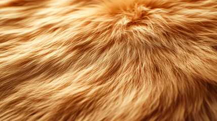 Fototapeta premium Close-up of golden brown animal fur texture