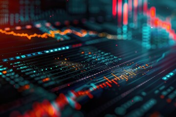 Fototapeta premium Stocks finance investment sales profit global economy Forex market.