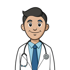 Fototapeta premium Doctor with a stethoscope medical care concept