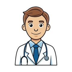 Fototapeta premium Doctor with a stethoscope medical care concept