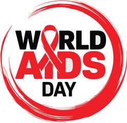 World AIDS Day Red Ribbon Logo
