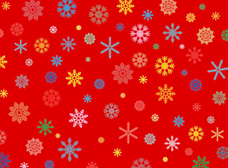 Winter background with snowflakes for decoration