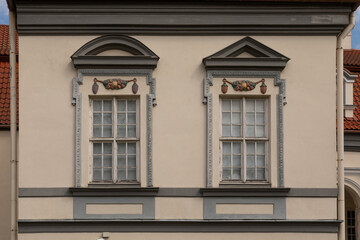 Obraz premium Architectural details of Vilnius Old Town, Lithuania