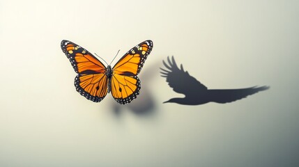 Obraz premium Butterfly's shadow.