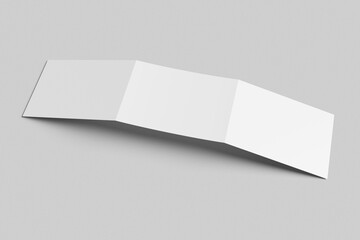 A4 Landscape Trifold Mockup