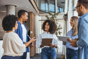 Diverse Team Engaging in Productive Office Meeting Discussion
