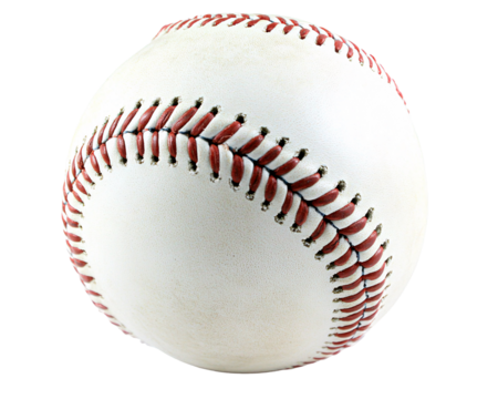 a close up of a baseball