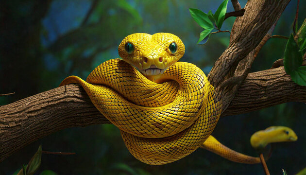 snake in a tree