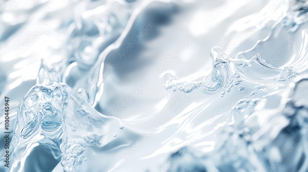 Canvas Prints close-up of clear water waves, creating a serene and tranquil atmosphere.