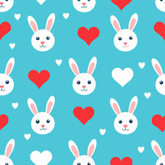 Fototapeta premium pattern with rabbits