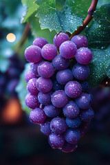 Grapes season, grapes for wine, harvest season for grapes for wine production, fresh grapes for eating or cooking, Limassol, Cyprus, Mediterranean, 