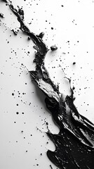 This black and white splash pattern background gives a sense of power, elegance and art. It is perfect for creative, fashion or inspirational content that needs to stand out and be attractive.