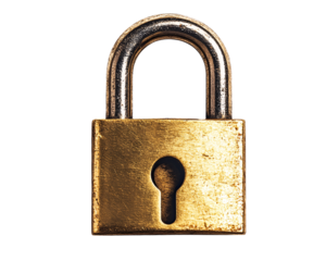 a close up of a lock