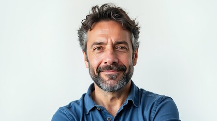 Obraz premium Portrait of a 30-Year-Old Turkish Man with a Subtle Smile