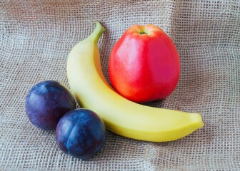 Colorful fruits on the table