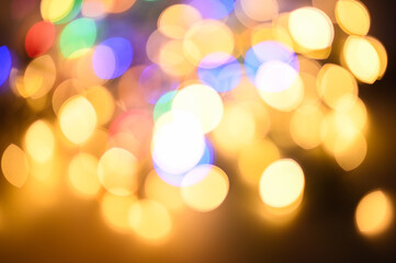 bokeh Christmas lights holiday background