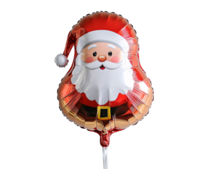 a red and white balloon