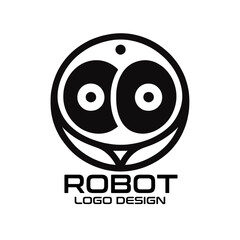 Robot Vector Logo Design