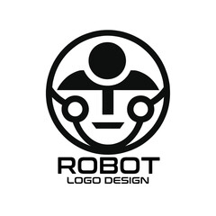 Robot Vector Logo Design