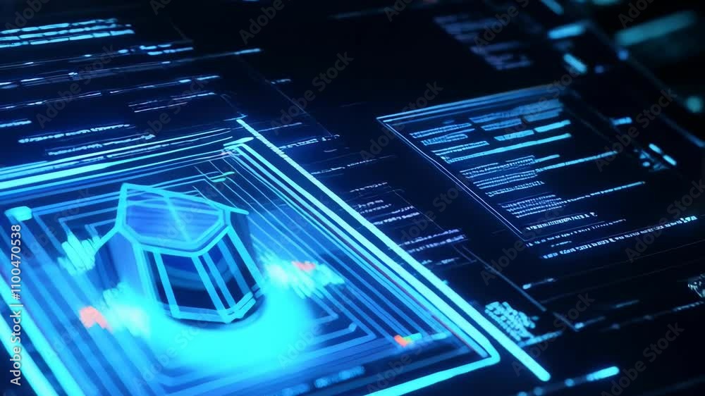 Poster Future HUD data screen interface. Digital dashboard graphic, UI element design. Chart graphs, control panel. Data processing visualization. Modern computer technology