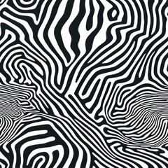 Obraz premium Abstract Zebra Pattern Graphic Design