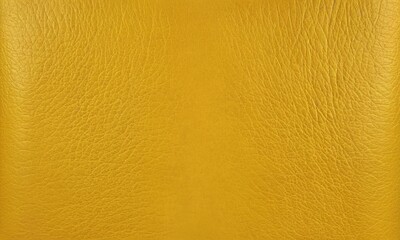 Naklejka premium Natural yellow leather texture, soft grain, warm tone.