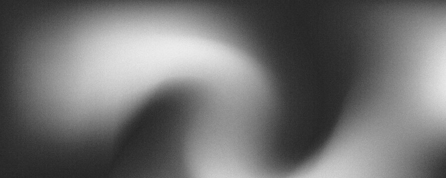 Grey gradient background, abstract black and white grain gradation texture