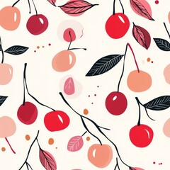 Beautiful Cherry Pattern Design