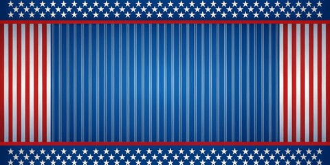 Patriotic Stripes and Stars Background, American Flag , Independence Day , 4th of July , USA