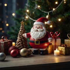 Obraz premium Christmas tree in the city