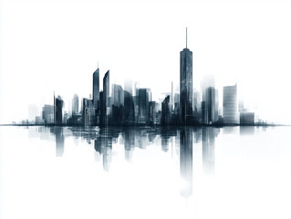 Obraz premium Futuristic Skyline and Expansive Solar Farms: A Vision of Innovation and Sustainable Energy Solutions Harmonizing with Nature