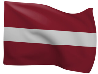 Obraz premium 3d Latvia flags.