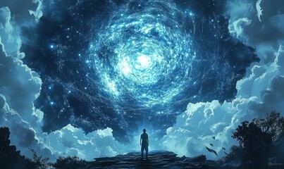 A mystical ley line nexus where powerful elemental energies converge