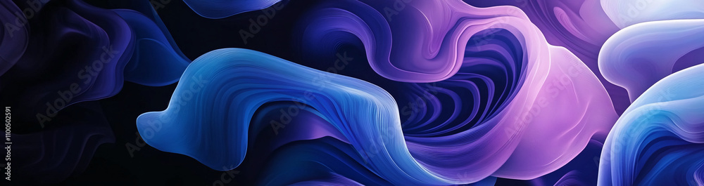 Poster abstract swirling colors create a mesmerizing effect in a digital artwork
