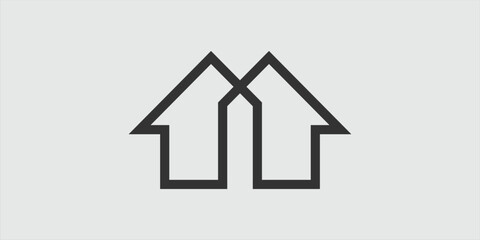 Fototapeta premium logo house real estate & mortgage icon vector